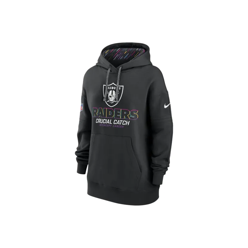 Nike Las Vegas Raiders Crucial Catch Club Women's Nike Nfl Pullover Hoodie-0