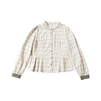 HONGNIAN Shirts Women's Beige Apricot, In Stock