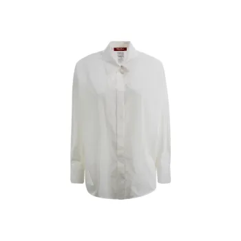 MaxMara Studio Clan Buttoned Long-Sleeved Top