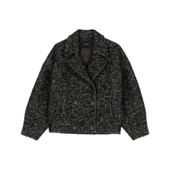 Maje Structured Double-breasted Coat