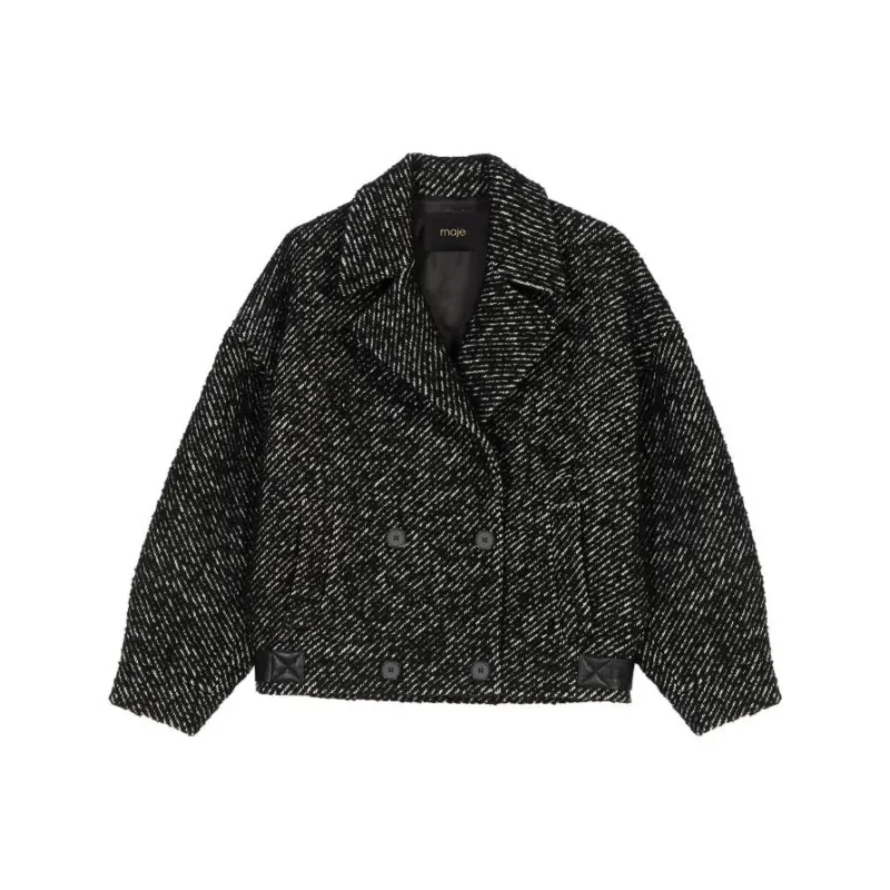 Maje Structured Double breasted Coat-0