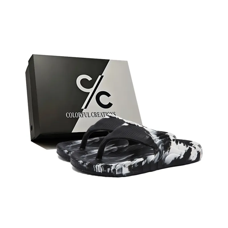 Colorful Creations EVA Cut Out Quiet Odor Resistant Abrasion Resistant Slip Resistant Flip Flops Men's-10