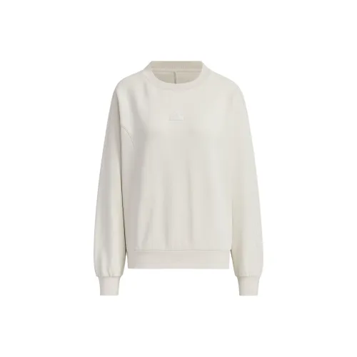 Adidas SMALL LOGO DOUBLEKNIT CREW SWEAT Sweatshirt Women's Bauxite Brown
