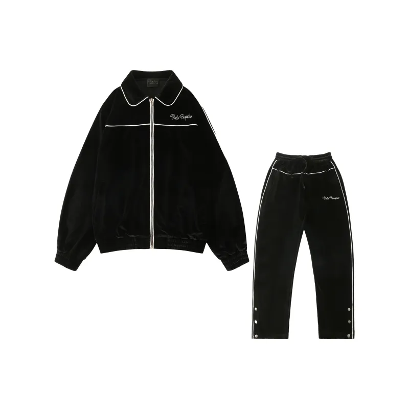 False Perception Sweatshirt Set Unisex Black-0