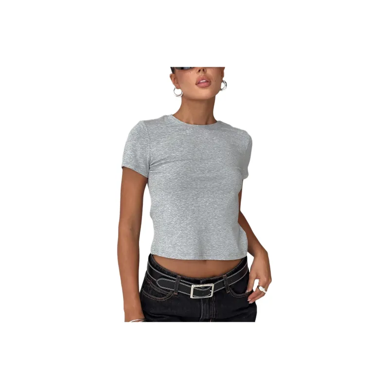 PRINCESS POLLY T-Shirt Women's GREY/Gray-0
