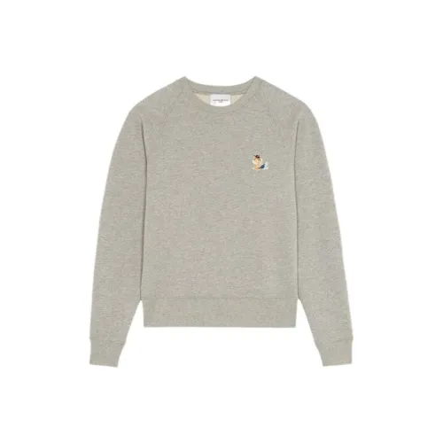 Maison Kitsune Maison Kitsune Back To Series Sweatshirts Women's Gray