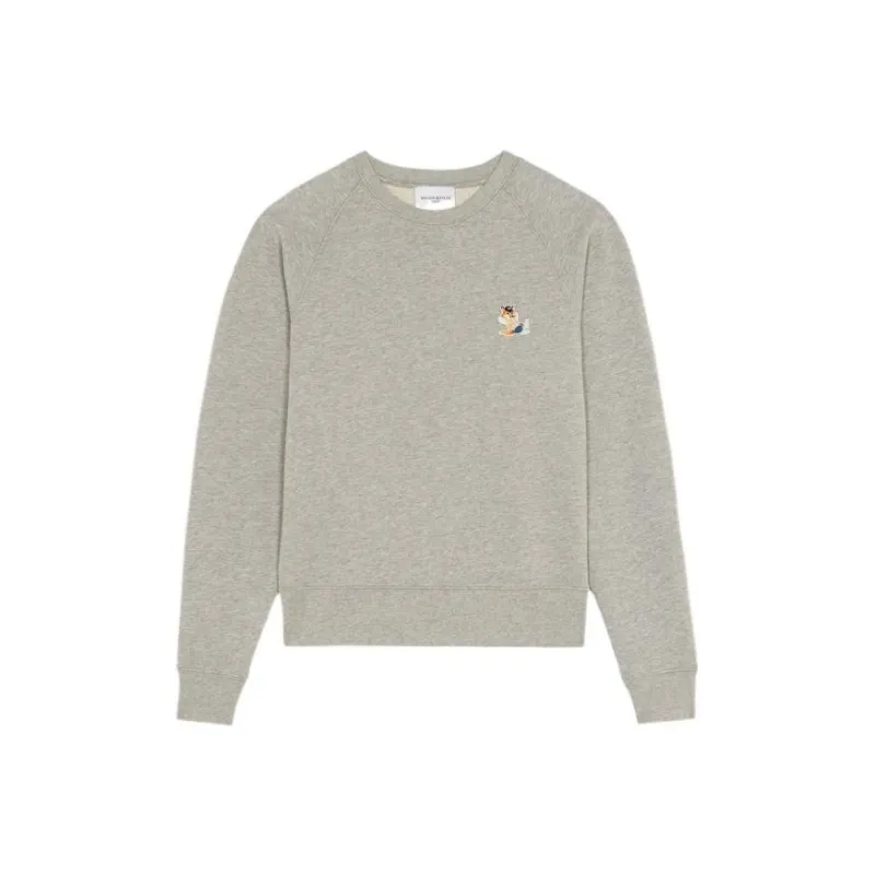 Maison Kitsune Maison Kitsune Back To Series Sweatshirts Women's Gray-0