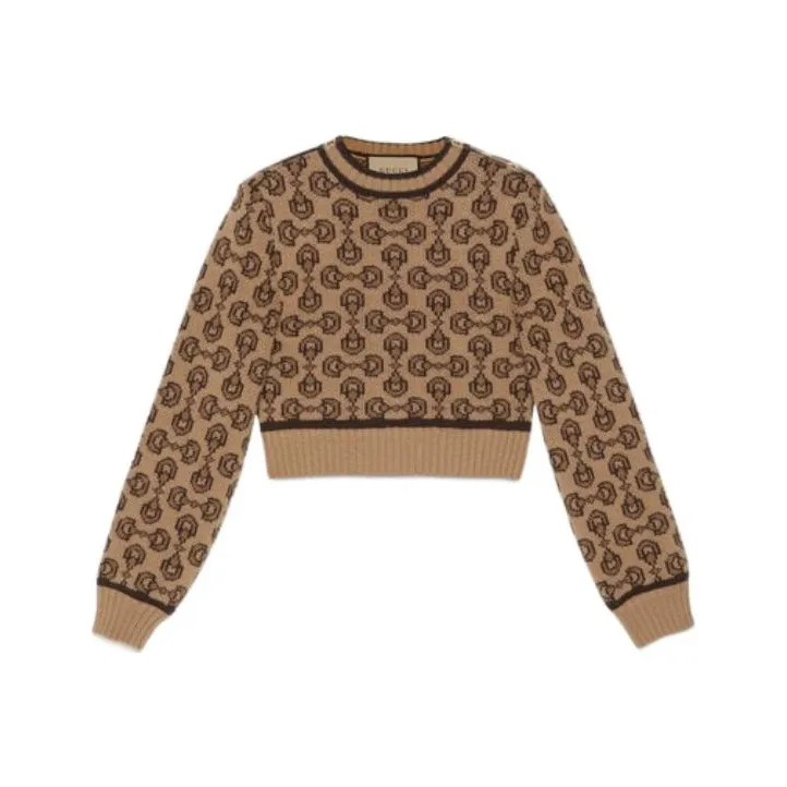 GUCCI Horsebit Intarsia knit Wool cashmere Jumper-0