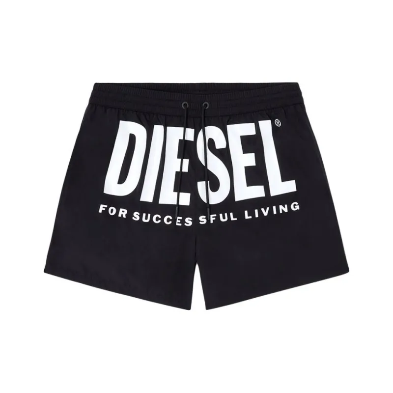 DIESEL Ken 37 D Core Logo Printed Drawstring Swim Shorts-0
