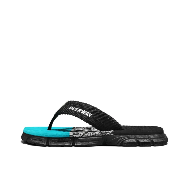 DEERWAY Slip Resistant Abrasion Resistant Odor Resistant Flip Flops Men's-15