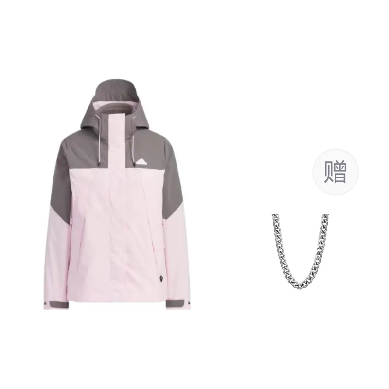 Adidas CITY ESCAPE Jackets Coats Women's Clear Pink-0