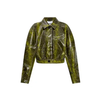 GANNI Jackets Coats Women's Green