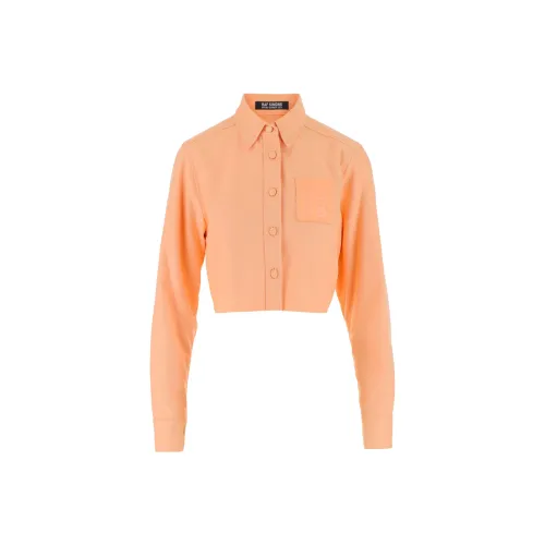 RAF SIMONS Frayed Hem Cropped Shirt