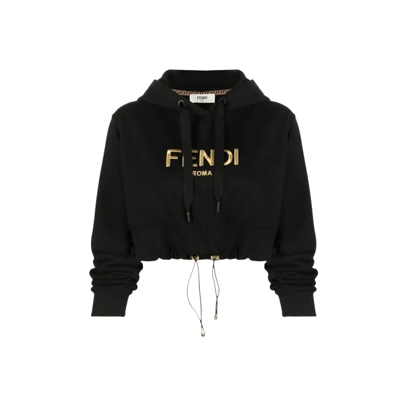 FENDI SS22 Sweatshirt Women's Black-0