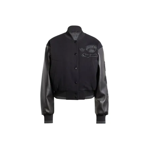 adidas originals Women's Oversized Collegiate Jacket Black