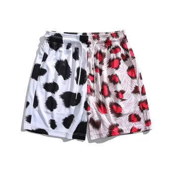 SIL VITIN Casual Shorts Unisex Cow Pink Leopard