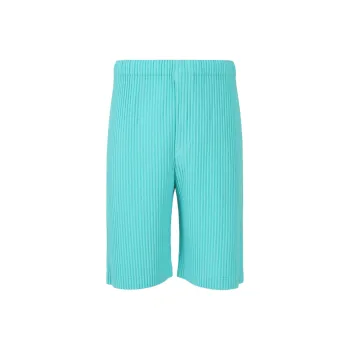 Homme Plissé Issey Miyake Casual Shorts Men's Turquoise Blue