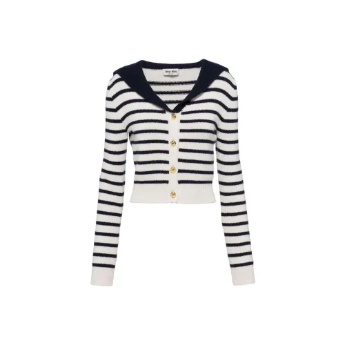 MIU midi miu SS23 Cashmere Sweater Women's White