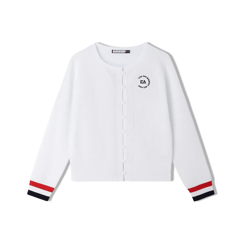 Elle Active Knit Cardigans Women's White-0