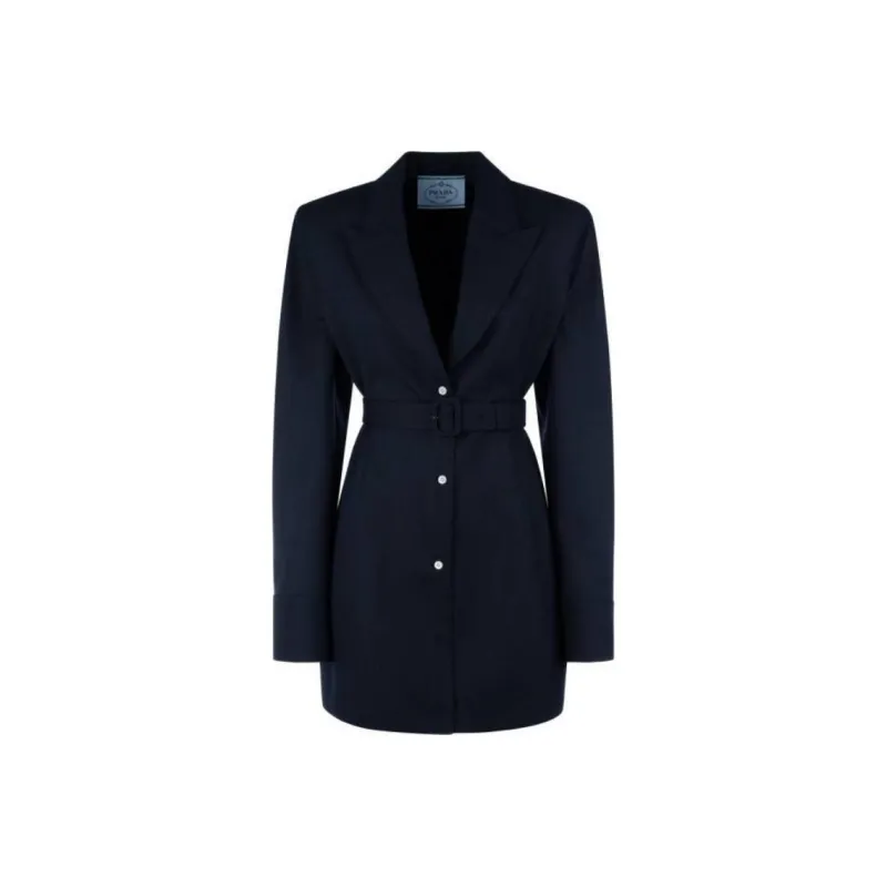 PRADA Pinstripe Single Breasted Shirt Jacket-0