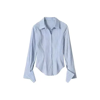 Beautiful Wardrobe Shirt Women's Blue White Stripes