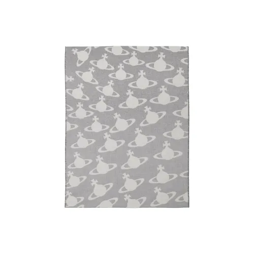 Vivienne Westwood Cotton Knit Scarves Men's Gray