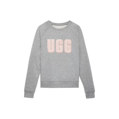 Victoria's Secret UGG® Madeline Fuzz Logo Crewneck/Grey Sweatshirt Women's Gray