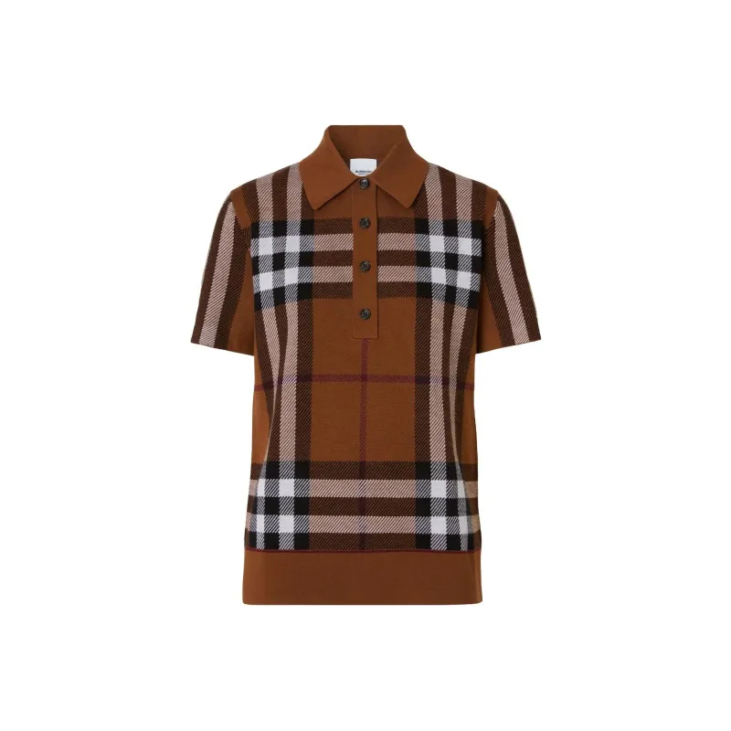 Burberry Polo Shirts Women's Wheat Brown-0