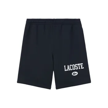 LACOSTE Logo print Organic Cotton Shorts