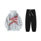 Light Gray Top Black Bottom Pants