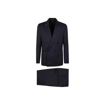 LARDINI Business Suits Men's Blue
