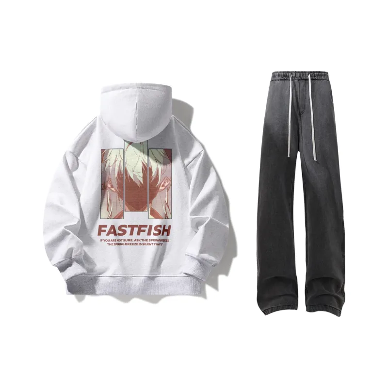 FASTFISH x SHENGSIJUE Sweatshirt Set Unisex-18