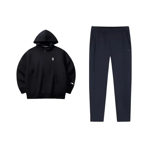 Anta Sweatshirt Set Men's Black