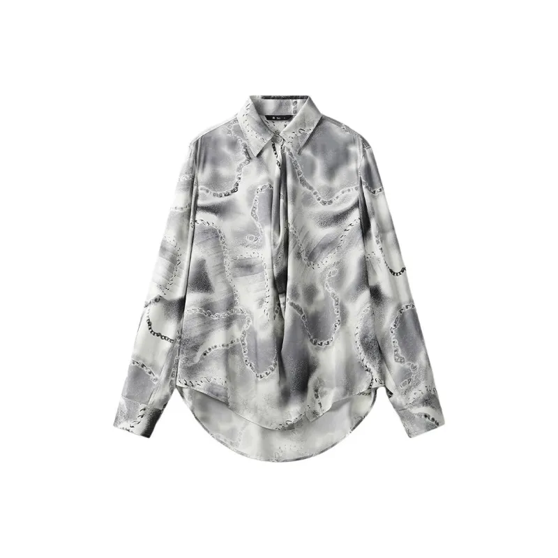 Broadcast Shirt Women's Jet Black Floral-0