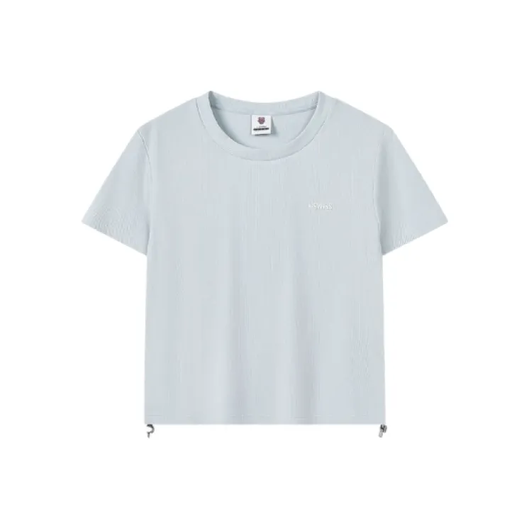 KSWISS Regular T Shirt Women's Light Gray Blue-0