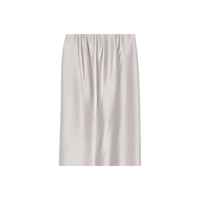 GIORGIO ARMANI Long Skirt In Double Silk Satin-4