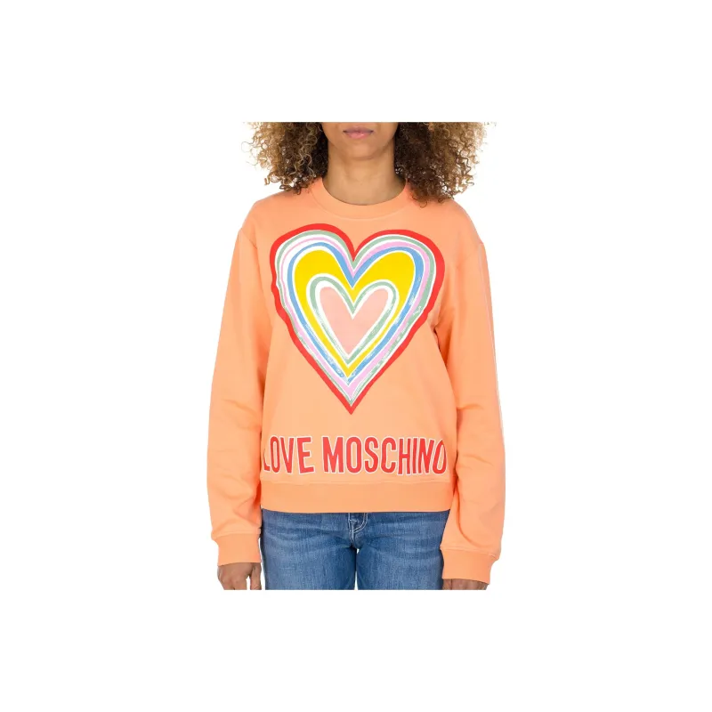 LOVE MOSCHINO Sweatshirts Women's Orange-0
