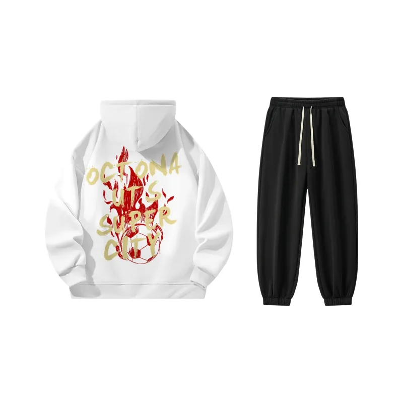 Small Columns Under The Sea Sweatshirt Set Unisex-0