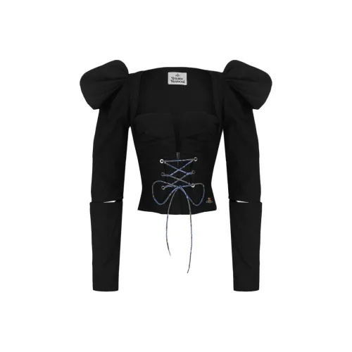 Vivienne Westwood Cut-Out Lace-Up Top