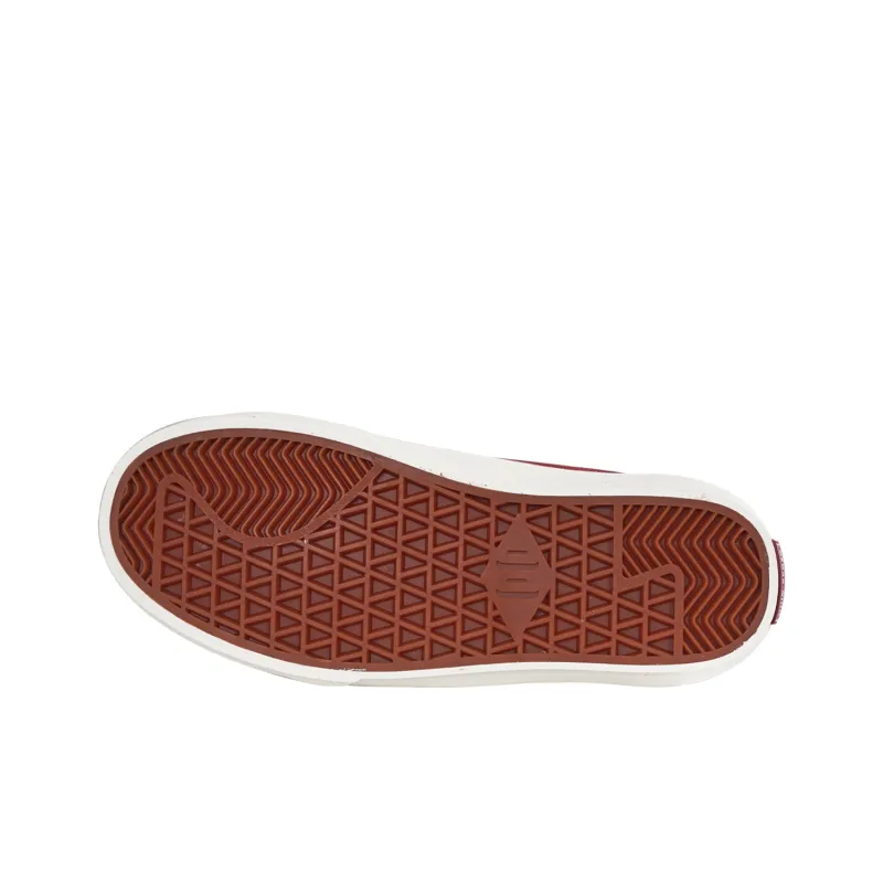 Ollieskate Abrasion Resistant Balance Low Top Skateboard Shoes Unisex Burgundy-5