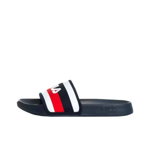 FILA SLIPPER Slip Resistant Abrasion Resistant Slide Slippers Men's Dark Blue