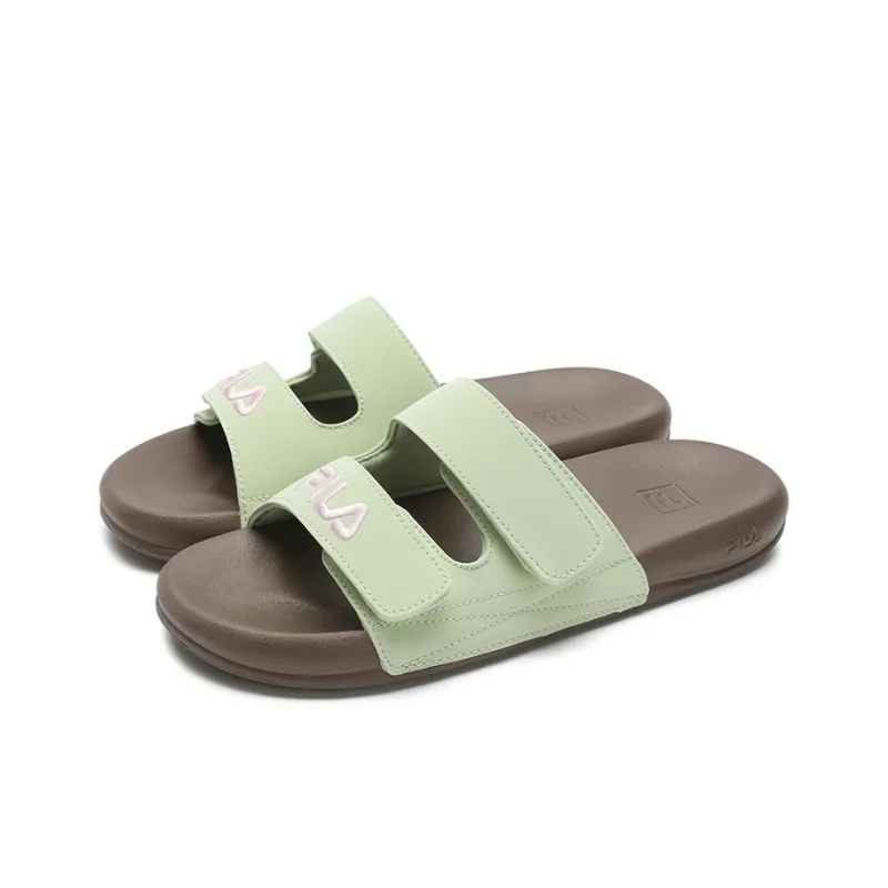 FILA DRIFTER 2 Slip Resistant Slide Slippers Women's Light Green-2