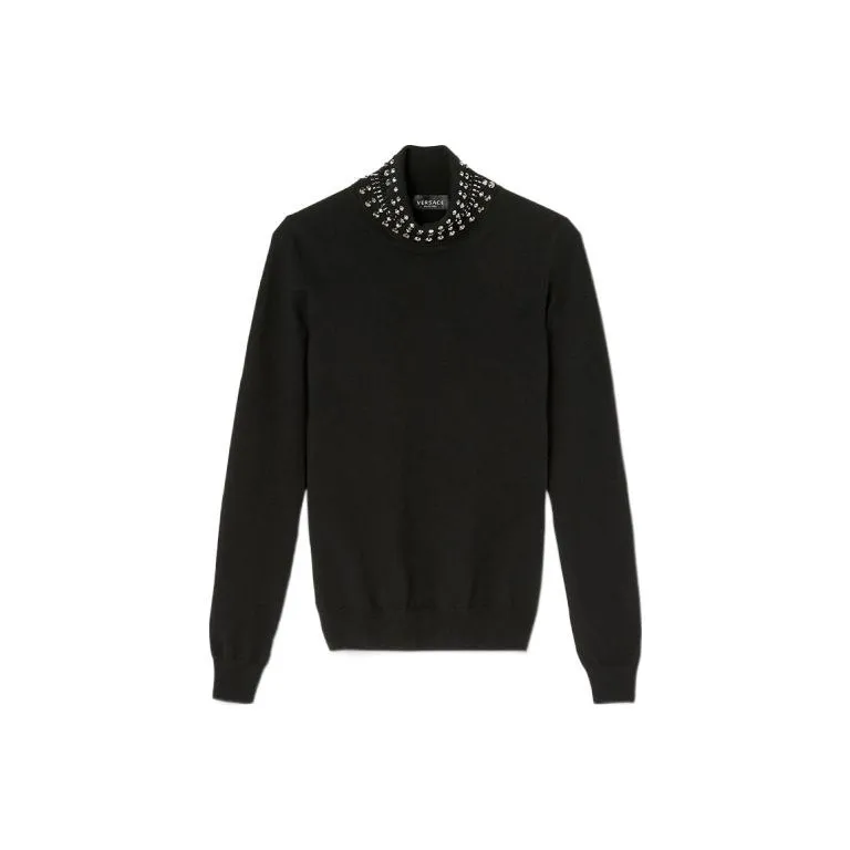 VERSACE Cashmere Sweaters Women's Black-0
