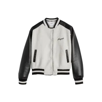Axel Arigato Saul Faux shearling Bomber Jacket