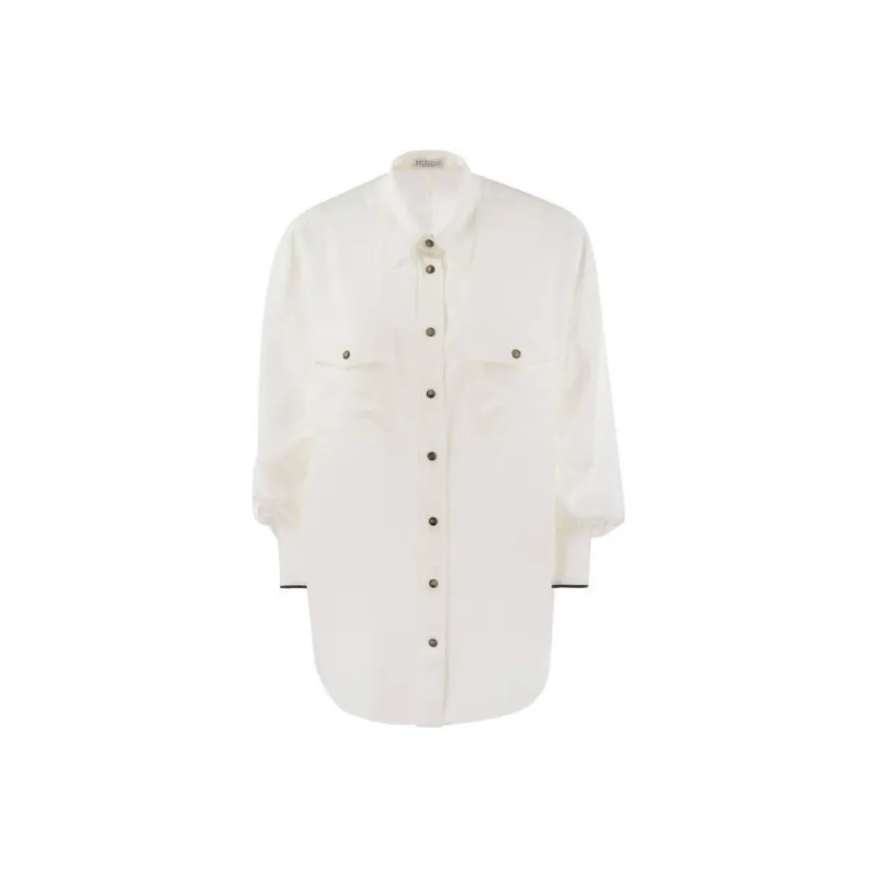 Brunello Cucinelli Flap Pocket Long Sleeved Shirt-0