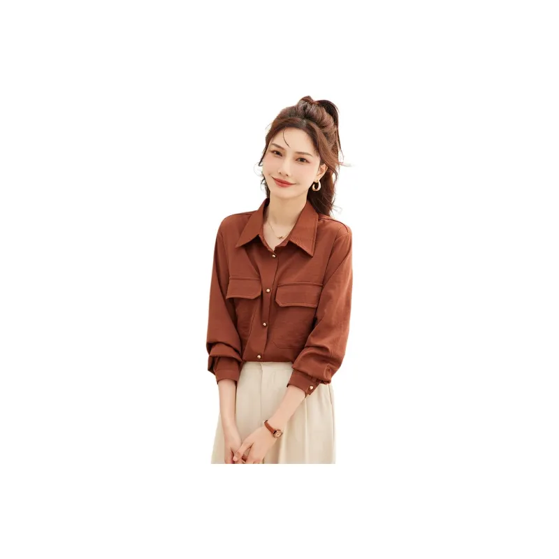 TERRE BLEUE Shirt Women's Brick Red-0