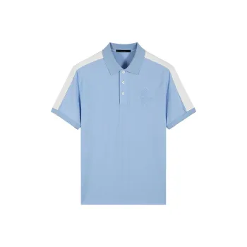 DAVID NAMAN Polo Shirt Men's Sky Blue