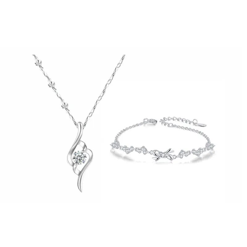 CHINA GOLD Sterling Silver Necklaces Women's-5