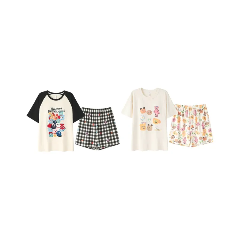 Cotton Gene Pajama Set Unisex Combo Set-83
