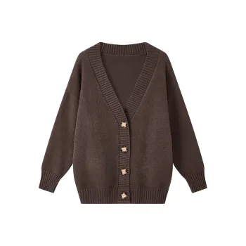 Yu Qianwen Knitwear Women's Coffee